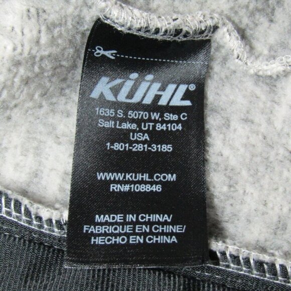 Kuhl Alaska Vest Fleece Sherpa Hooded Gray Cream Womens Size XL Full Zip Pockets - Picture 7 of 10